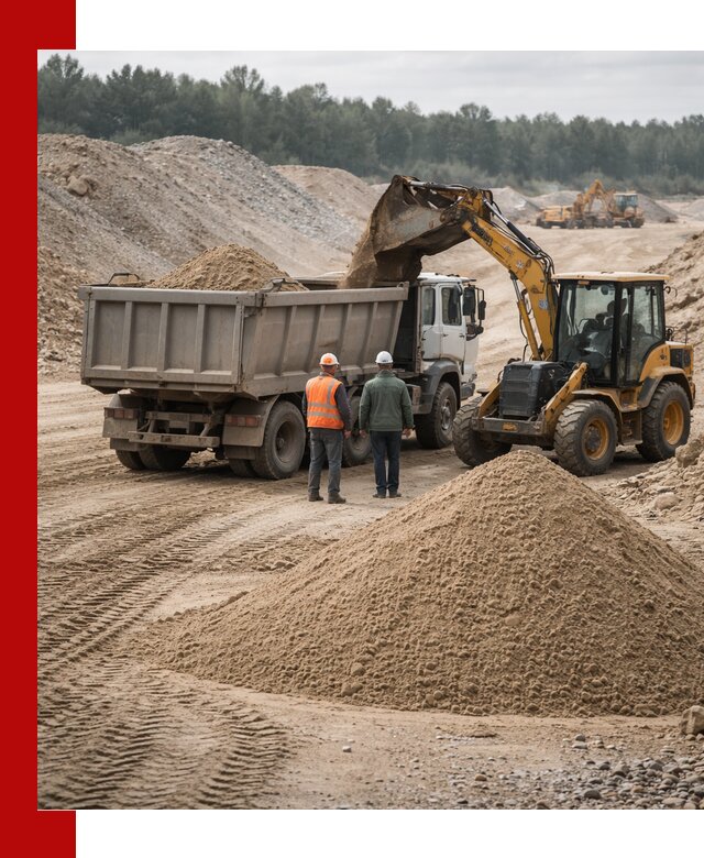 Карьерный среднезернистый песок с доставкой в Одинцово