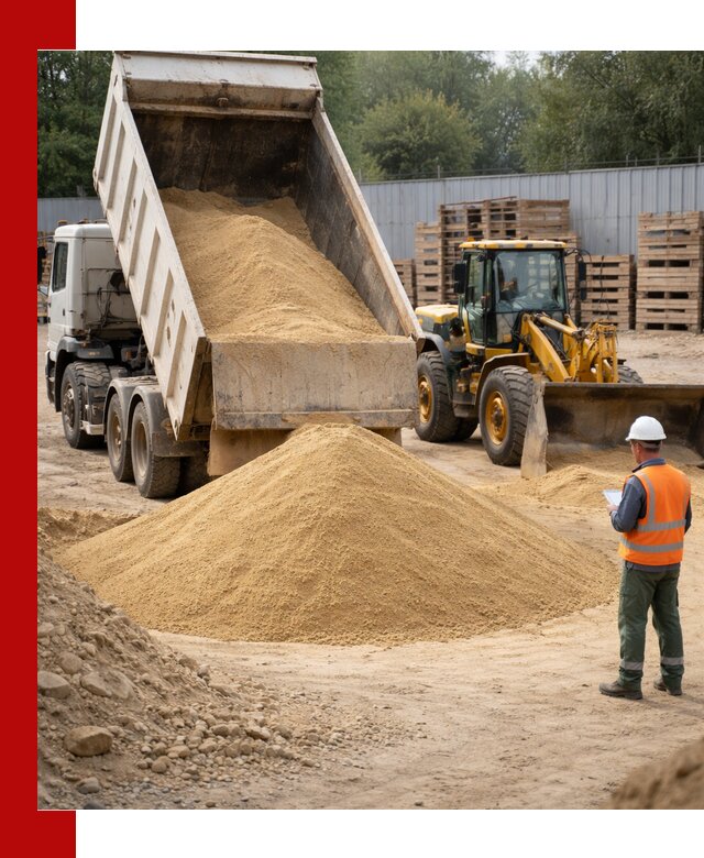Доставка карьерного мелкозернистого песка в Одинцово