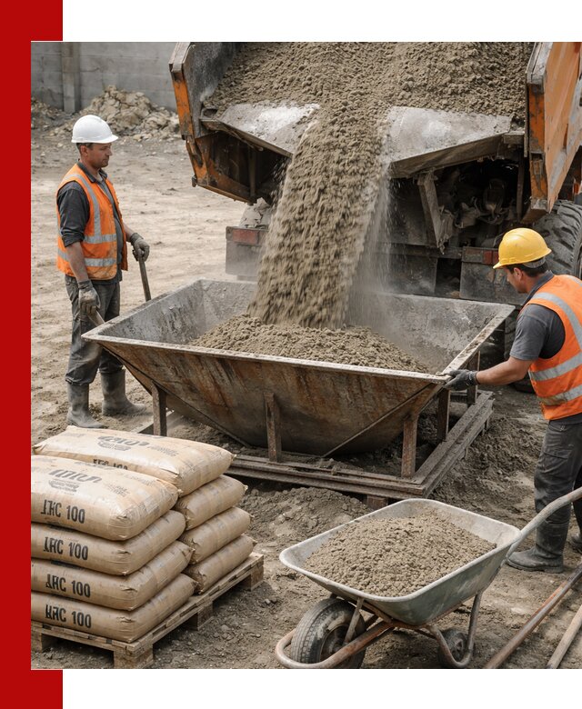 Доставка цементно-песчаной смеси М100 в Одинцово